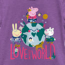 Girl's Peppa Pig Love Our World T-Shirt