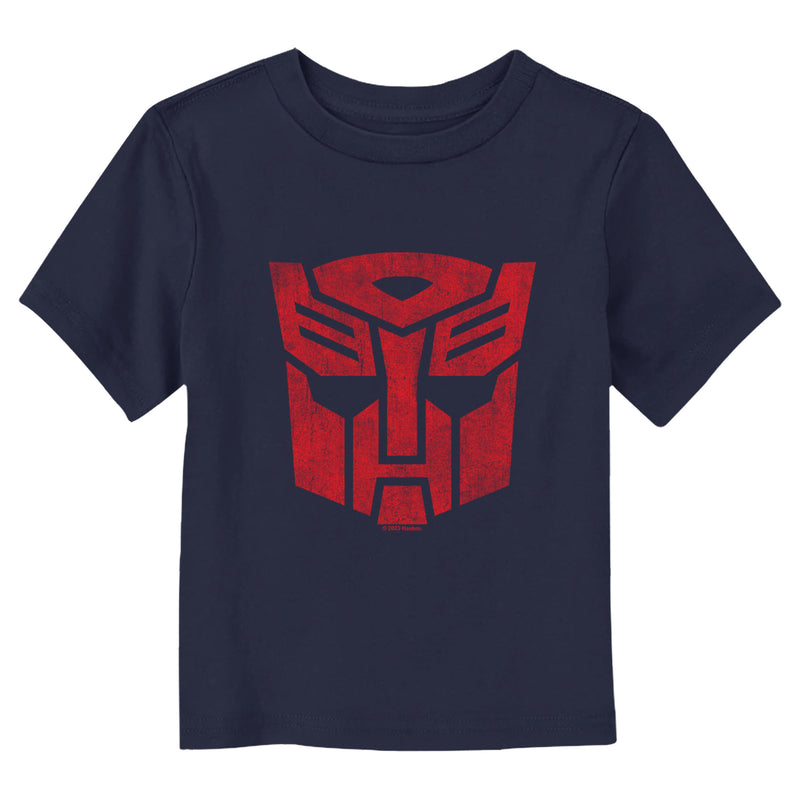 Toddler's Transformers Distressed Red Logo T-Shirt