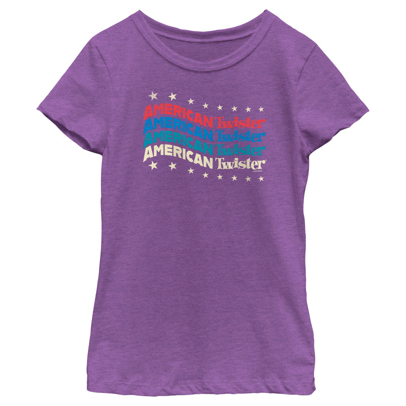 Girl's Twister American Patriotic Logo T-Shirt