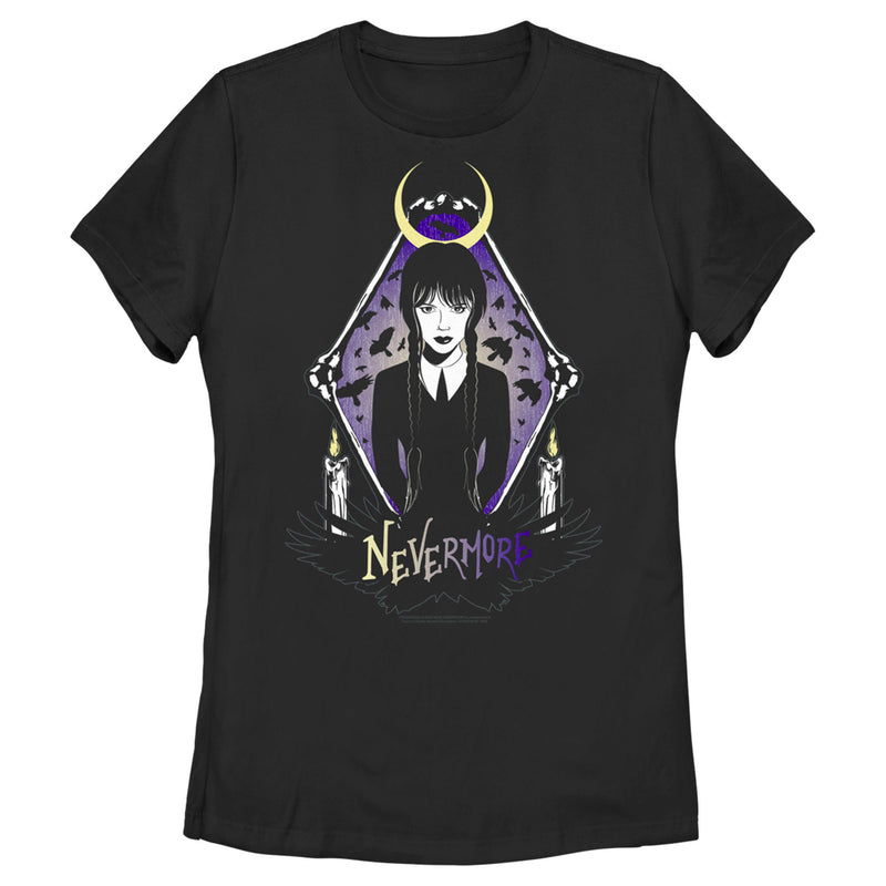 Women's Wednesday Nevermore Portrait T-Shirt