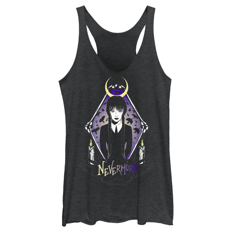 Women's Wednesday Nevermore Portrait Racerback Tank Top