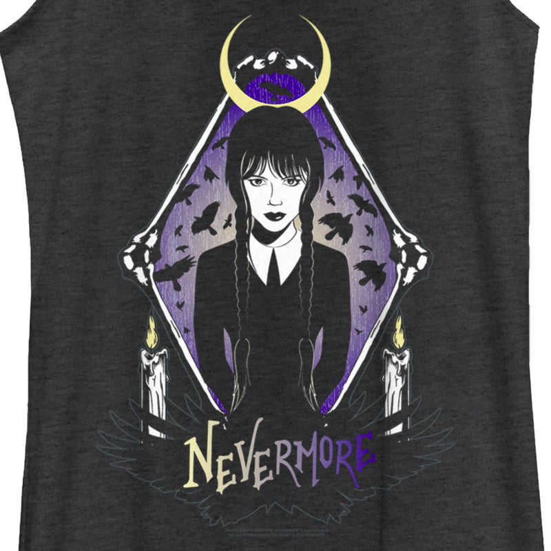 Women's Wednesday Nevermore Portrait Racerback Tank Top