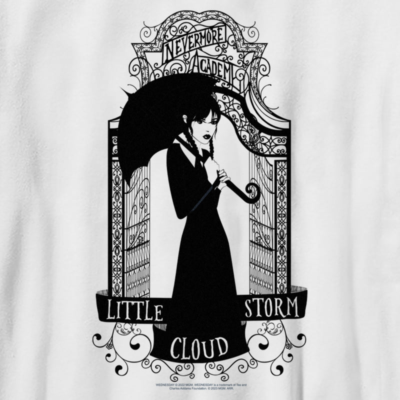 Boy's Wednesday Black Little Storm Cloud T-Shirt