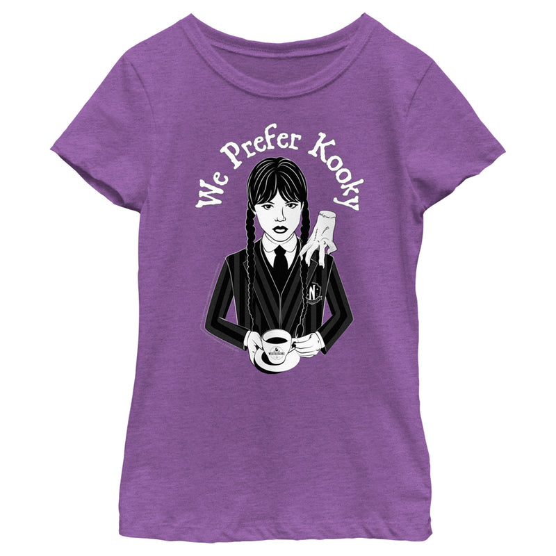 Girl's Wednesday We Prefer Kooky T-Shirt