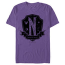 Men's Wednesday Nevermore Academy Distressed Emblem T-Shirt