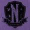 Men's Wednesday Nevermore Academy Distressed Emblem T-Shirt