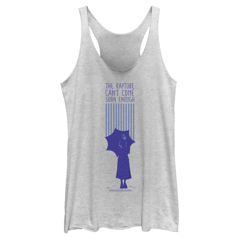 Women's Wednesday The Rapture Can't Come Soon Enough Racerback Tank Top