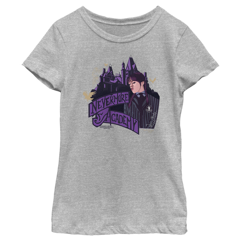 Girl's Wednesday Nevermore Academy T-Shirt