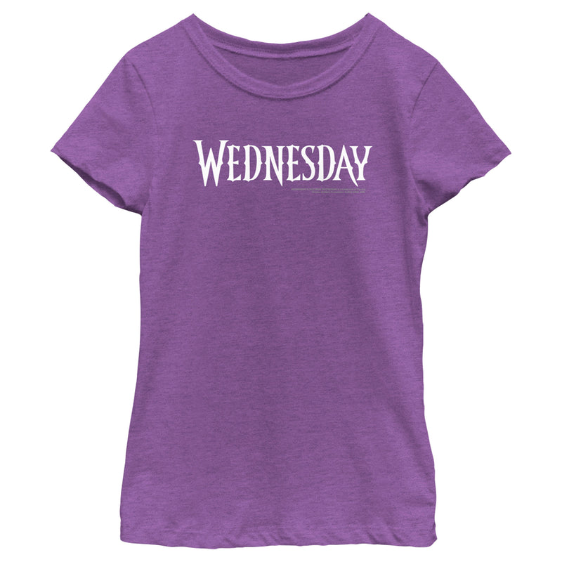 Girl's Wednesday Simple Logo T-Shirt