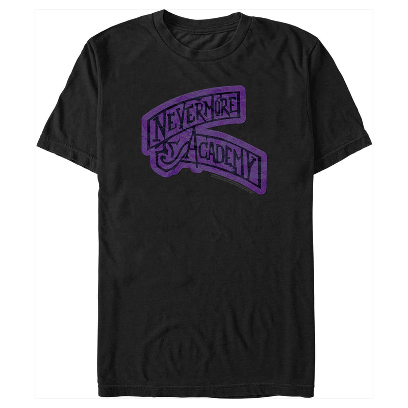 Men's Wednesday Nevermore Academy Sign T-Shirt