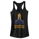 Junior's Wednesday Solitude Suits Me Racerback Tank Top