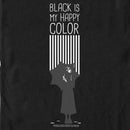 Men's Wednesday Black Is My Happy Color Silhouette T-Shirt