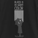 Girl's Wednesday Black Is My Happy Color Silhouette T-Shirt