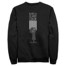 Men's Wednesday Black Is My Happy Color Silhouette Sweatshirt