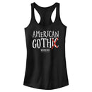 Junior's Wednesday American Goth Racerback Tank Top