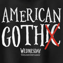 Junior's Wednesday American Goth Racerback Tank Top