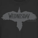 Junior's Wednesday Raven Logo T-Shirt