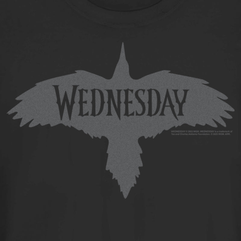 Junior's Wednesday Raven Logo T-Shirt