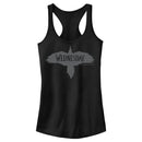 Junior's Wednesday Raven Logo Racerback Tank Top