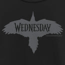 Girl's Wednesday Raven Logo T-Shirt