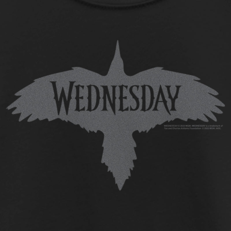 Girl's Wednesday Raven Logo T-Shirt