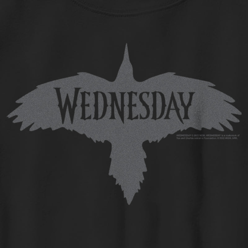 Boy's Wednesday Raven Logo T-Shirt