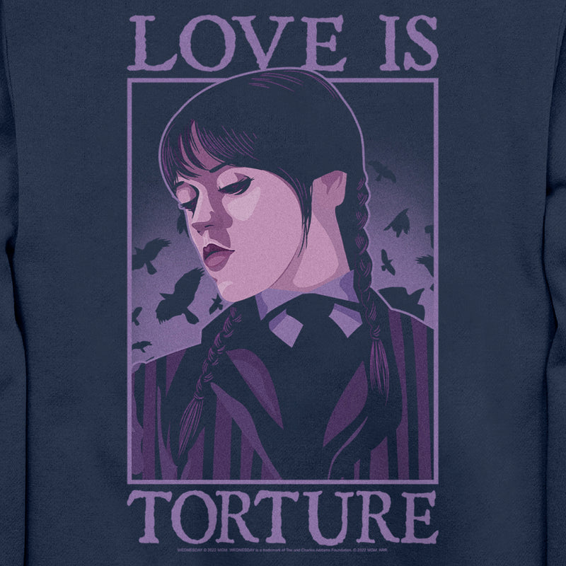 Men's Wednesday Love Is Torture Sweatshirt