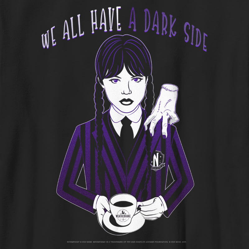 Boy's Wednesday We All Have a Dark Side T-Shirt