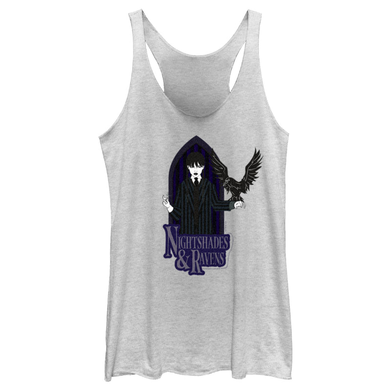 Women's Wednesday Nightshades & Ravens Racerback Tank Top