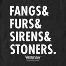 Men's Wednesday Fangs & Furs & Sirens & Stoners T-Shirt