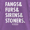 Girl's Wednesday Fangs & Furs & Sirens & Stoners T-Shirt