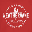 Junior's Wednesday Weathervane Cafe Logo T-Shirt