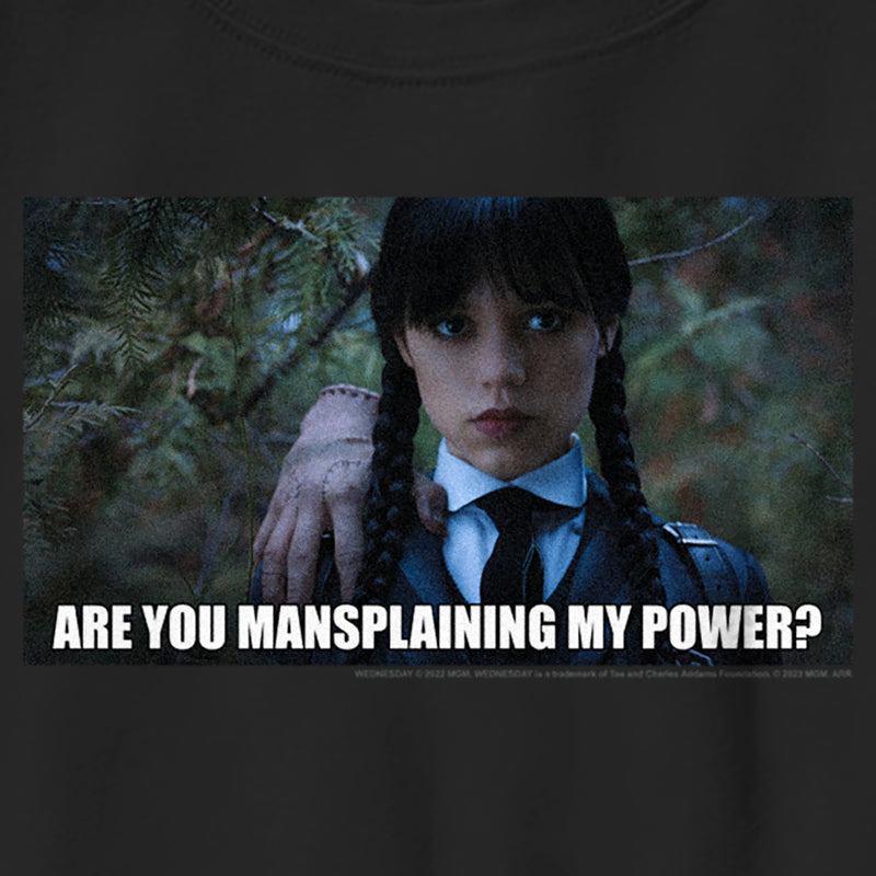 Boy's Wednesday Are You Mansplaining my Power T-Shirt