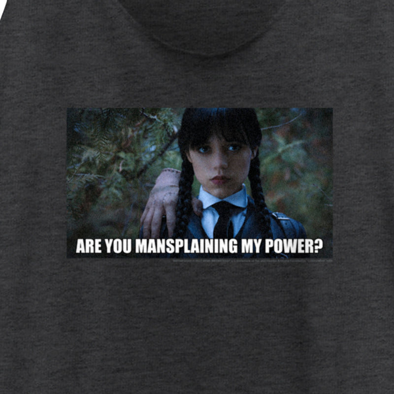 Women's Wednesday Are You Mansplaining my Power Racerback Tank Top