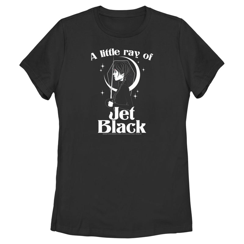 Women's Wednesday A Little Ray of Jet Black T-Shirt