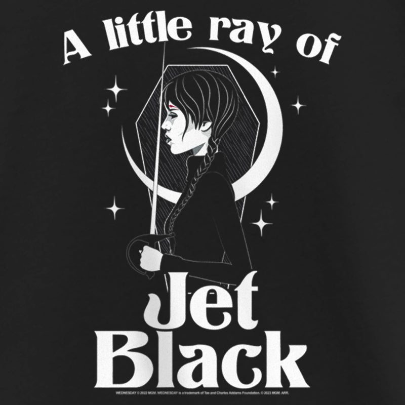 Girl's Wednesday A Little Ray of Jet Black T-Shirt