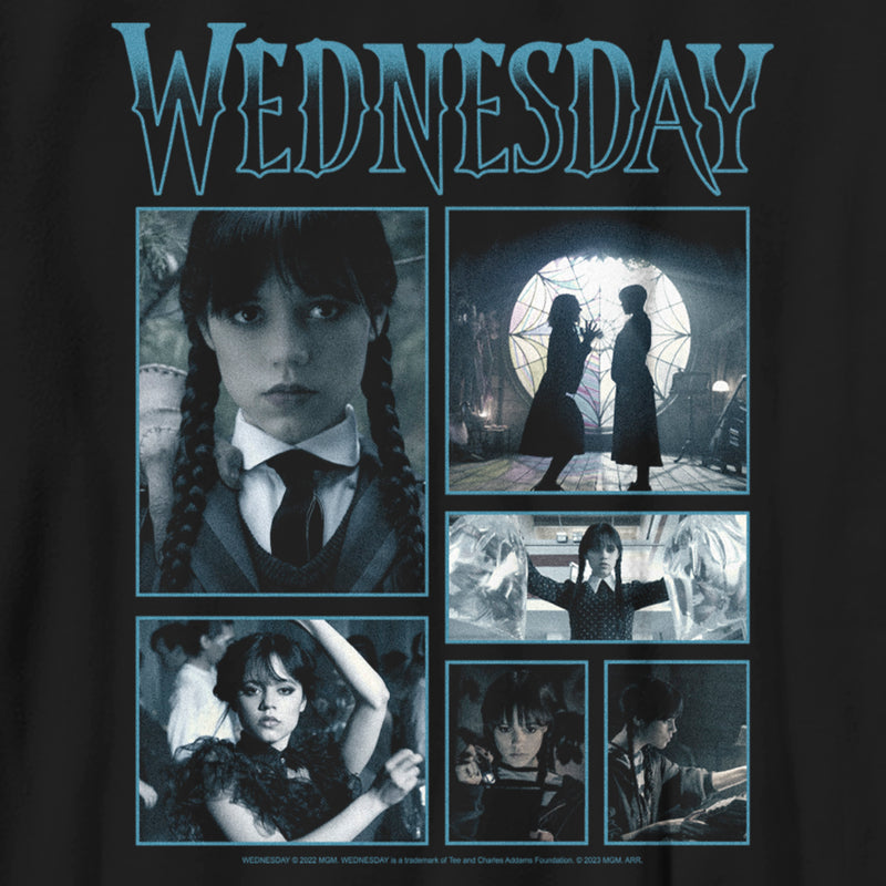 Boy's Wednesday Iconic Scenes T-Shirt