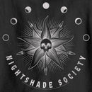 Boy's Wednesday Nightshade Society Distressed Logo Pull Over Hoodie