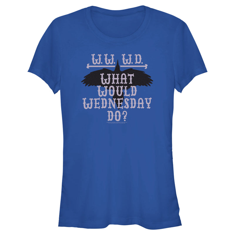 Junior's Wednesday WWWD What Would Wednesday Do T-Shirt