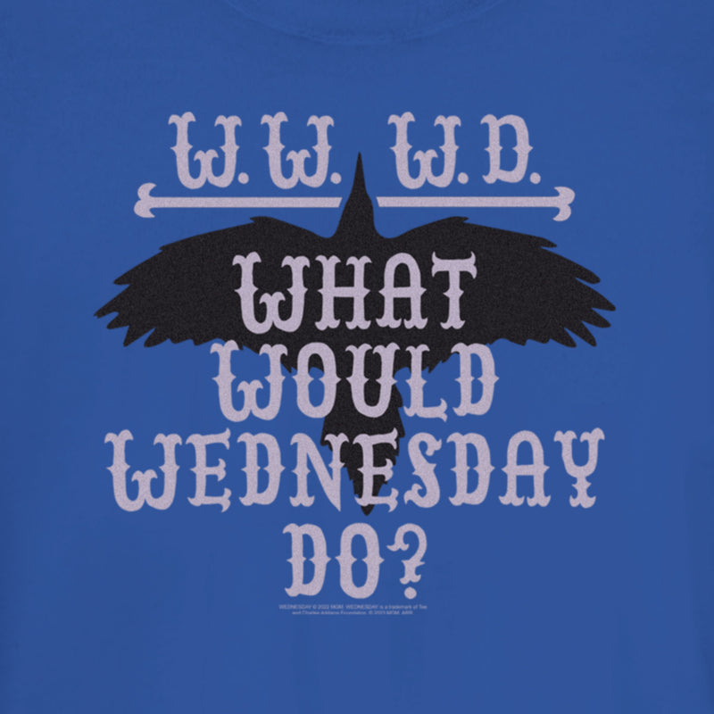 Junior's Wednesday WWWD What Would Wednesday Do T-Shirt