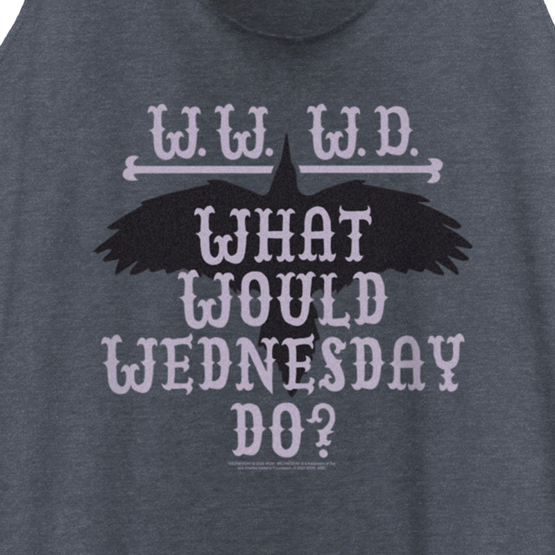 Women's Wednesday WWWD What Would Wednesday Do Racerback Tank Top