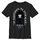 Boy's Wednesday We Wear Black Portrait T-Shirt