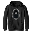 Boy's Wednesday We Wear Black Portrait Pull Over Hoodie