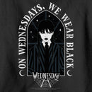 Boy's Wednesday We Wear Black Portrait Pull Over Hoodie