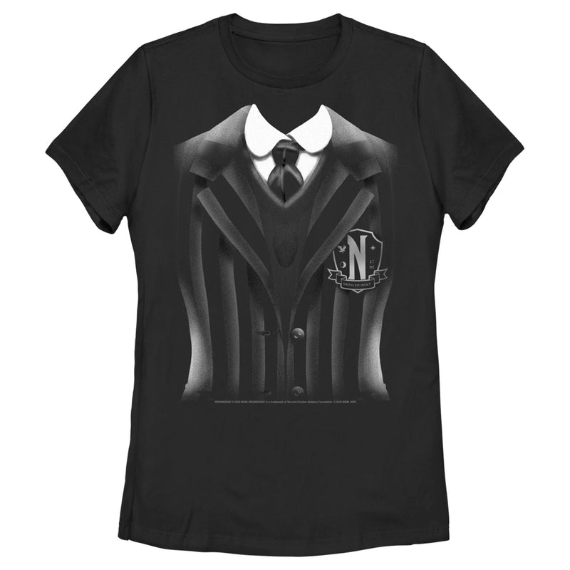 Women's Wednesday Nevermore Academy Uniform T-Shirt