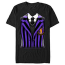 Men's Wednesday Nevermore Academy Uniform Purple T-Shirt