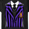 Men's Wednesday Nevermore Academy Uniform Purple T-Shirt