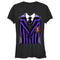 Junior's Wednesday Nevermore Academy Uniform Purple T-Shirt