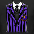 Men's Wednesday Nevermore Academy Uniform Purple Pull Over Hoodie