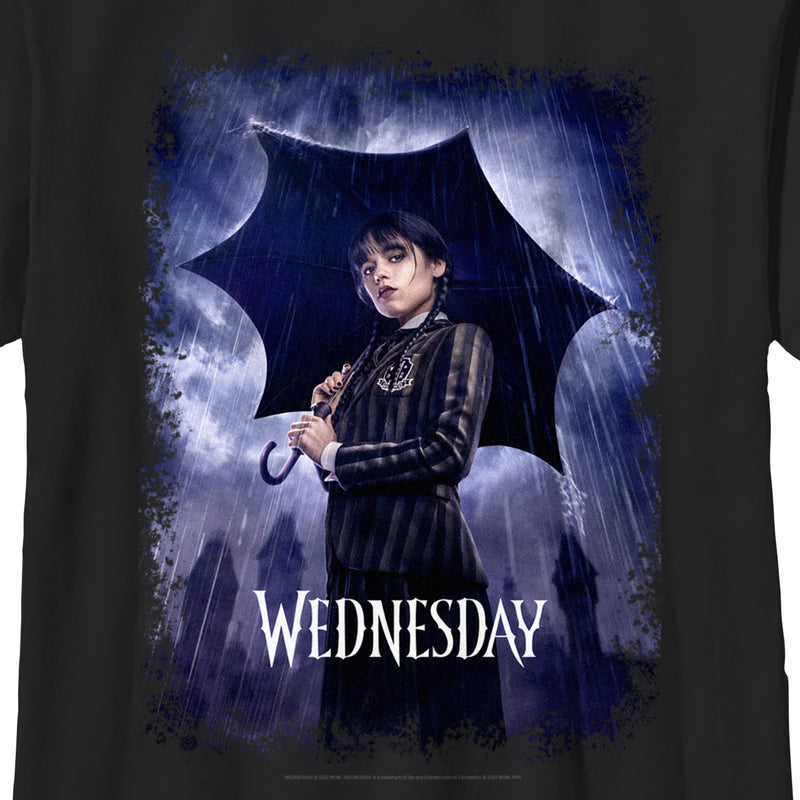 Boy's Wednesday Character Poster T-Shirt